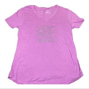 TEK Gear Fuchsia and Sparkled Work Out T-Shirt